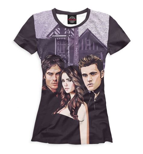 The Vampire Diaries Art T Shirt Premium Quality Shirt Etsy