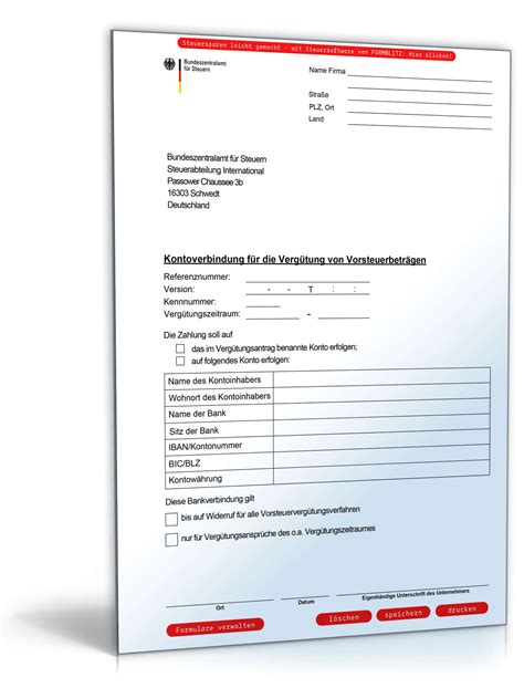 Werden formulare und vordrucke oder dafür amtlich vorgeschriebene muster sowie etwaige merkblätter dazu mit verwaltungsanweisungen (z.b. Geldempfangsvollmacht - Formular zum Download als PDF