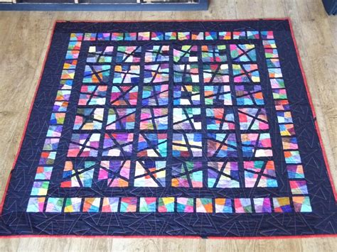 Kates Quilting And Other Arty Stuff Stained Glass Quilt Finished