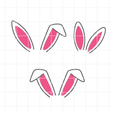 Bunny Ears Svg. Bunny Ears Cut File. Bunny Ears Clipart. Bunny - Etsy