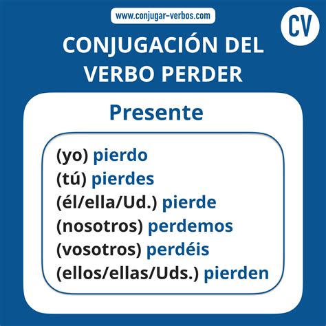 🥇 Perder | Conjugación del verbo perder 🇪🇸- Conjugar-Verbos.com