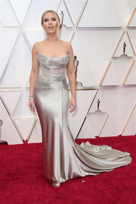 Scarlett Johansson Oscars 2020 Red Carpet Celebmafia