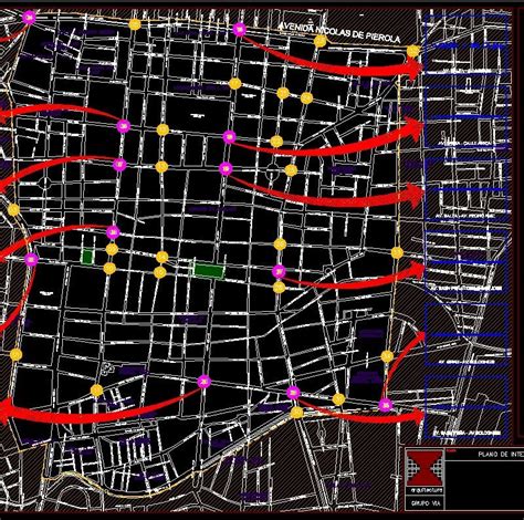 Critical Points In The City Of Chiclayo Vial Analysis Dwg Block For