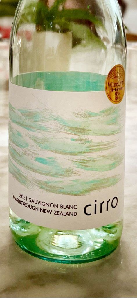 2020 Cirro Sauvignon Blanc New Zealand South Island Marlborough