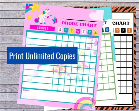 Animal Chore Chart For Kids Reward Chart Kids Printables Etsy Canada