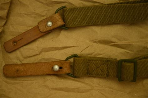 Genuine Chinese Sks Type 56 81 Rifle Sling With Leather Strap Nos Ebay