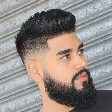 Fade Hairstyle With Beard Simple Haircut And Hairstyle