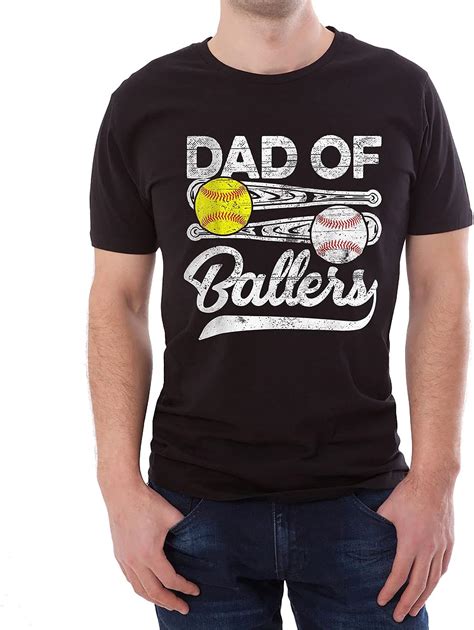 Dad Of Ballers Baseball Softball Dad Coach Best Shirt For Fathers Day T Shirt Long