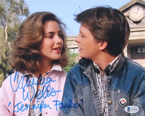Claudia Wells Signed Back To The Future 8x10 Photo Inscribed Jennifer Parker Beckett