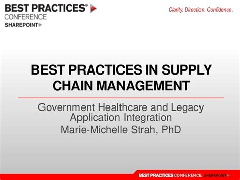 Best Practices In Supply Chain Management Sharepoint