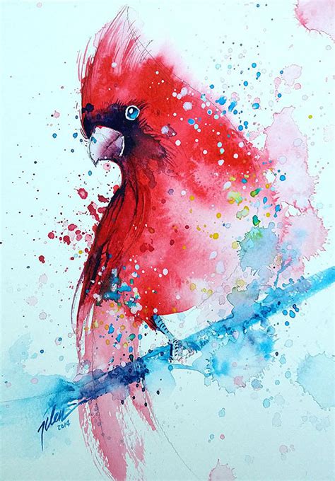 Although it does require a bit of planning, painting loose in the watercolor medium keeps you fr. Watercolor splashed Paintings ~ easy arts and crafts ideas