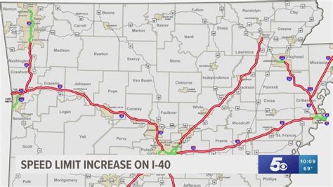 Speed Limit Increases On Interstate 40 Youtube