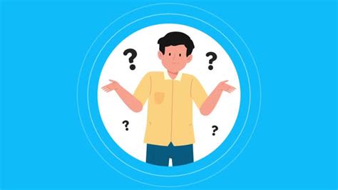 Man Asking Questions And Thinking Cartoon Animation Motion Graphics