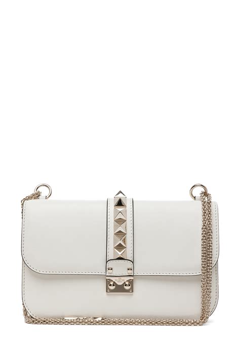 Lyst Valentino Small Lock Flap Bag In White