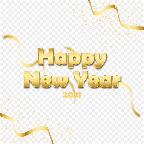 Golden New Year Vector Hd Images Happy New Year Golden Text Happy New