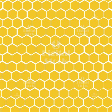 Yellow Hexagonal Honeycomb Background Idigitalstock