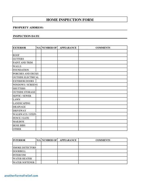 Excel Inspection Checklist Template ~ Excel Templates