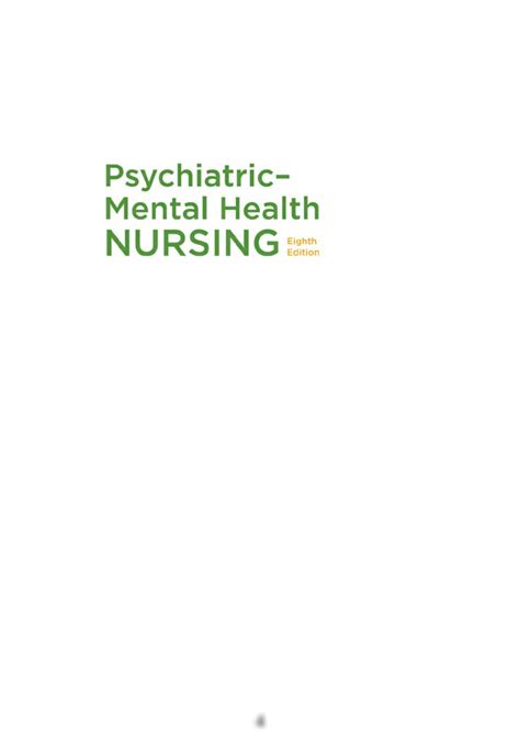 Solution Psychiatric Mental Health Nursing 8th Edition 2020 Sheila L