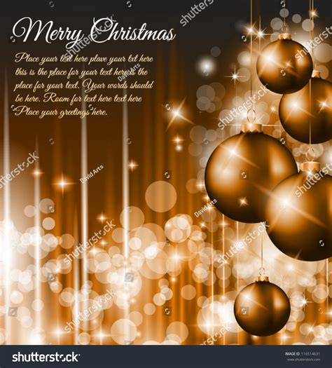 Merry Christmas Elegant Suggestive Background Greetings Stock Vector