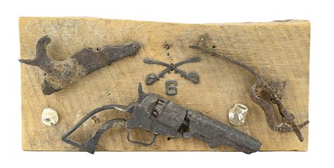 Rare Piece Of Civil War Identified Relic With Colt 1849 Pocket Revolver