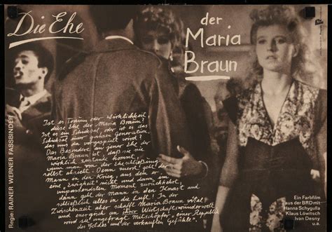 The Marriage Of Maria Braun Die Ehe Der Maria Braun
