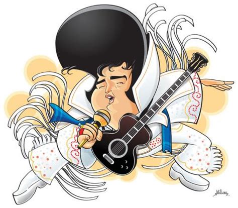 Elvis Presley By William Medeiros Famous People Cartoon Toonpool