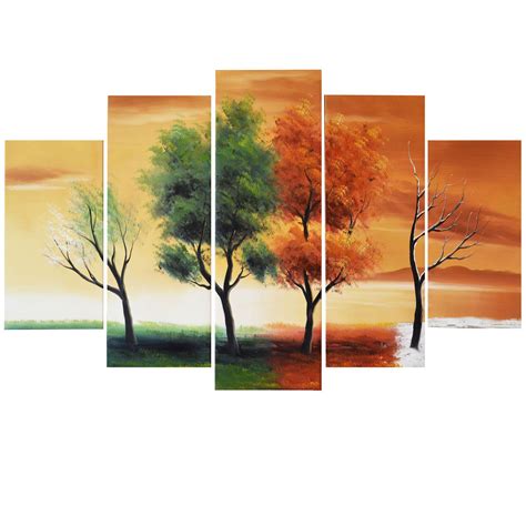 Description Why Accent Canvas This Exquisite Four Seasons Of Nature Landscape Canvas Wall