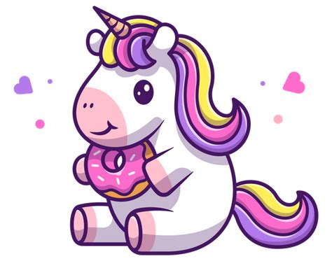 Best Premium Baby Unicorn Playing With Balloon Illustration Download In