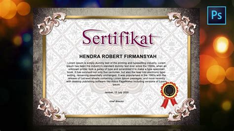 Cara Membuat Desain Sertifikat Membuat Sertifikat Online Dengan 100