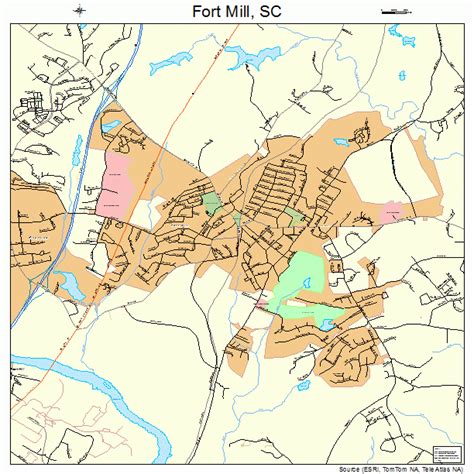 Fort Mill South Carolina Street Map 4526890