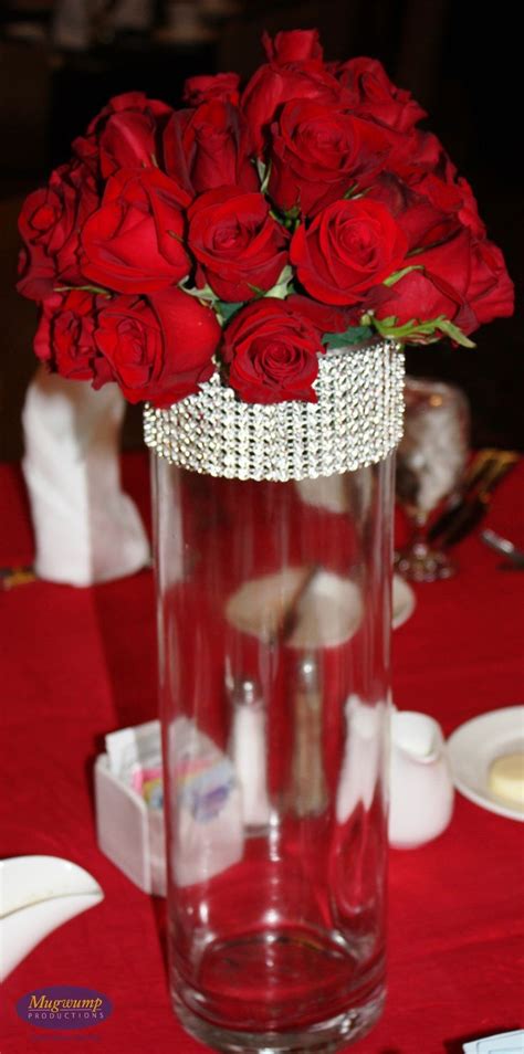 Tall Red Rose Wedding Centerpieces Tall Rose Centerpieces Marie