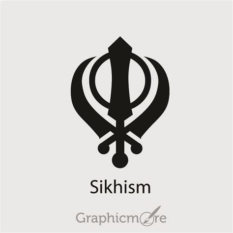 Sikhism Symbol Design Free Vector File Download