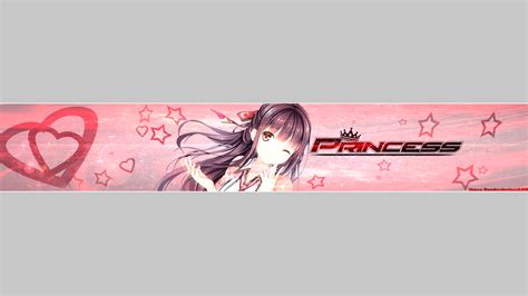 Anime Princess Girl Youtube Banner By Shirra Render On Deviantart