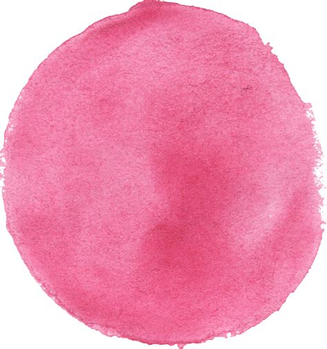 10 Watercolor Pink Circle (PNG Transparent) | OnlyGFX.com png image