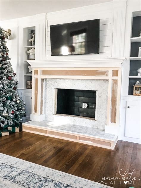 The fireplace surround needed an overhaul and the makeover needed to be done on a budget. How To Build A Fireplace Surround | Build a fireplace ...