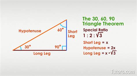 30-60-90 Triangle | Theorem, Ratio, & Formula (video)