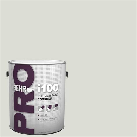 Behr Pro 1 Gal Bwc 29 Silver Feather Eggshell Interior Paint Pr13001