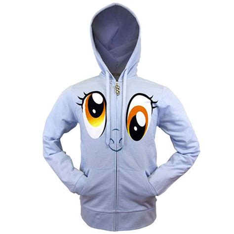 T Of The Day My Little Pony Mens Ditzy Doo Face Hoodie