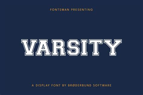 Varsity Font Free Download Fontswan