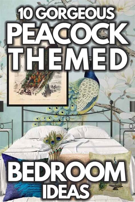The light, neutral colors of this woven table will go beautifully with any and all of the colors in a peacock's array of hues, making a perfect nightstand in your peacock themed bedroom. 10 Gorgeous Peacock-Themed Bedroom Ideas - Home Decor Bliss