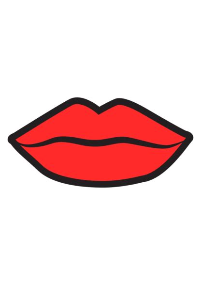 Red Lips Clipart Free Svg File Svg Heart