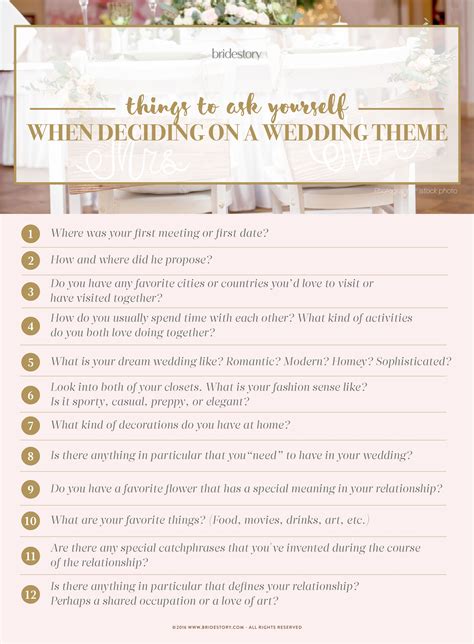 A Guide To Choosing The Perfect Wedding Theme Bridestory