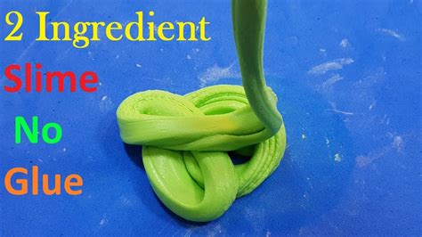 2 Ingredient Slime No Glue Or Borax Diy Slime Only Cornstarch And