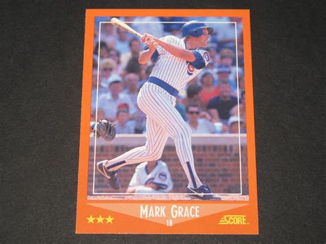 Apr 01, 2020 · 5. Mark Grace 1988 Score Rookie Card - Baseball & Football Cards