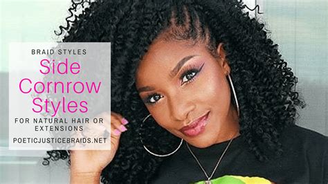 Cornrowing your hair is a sill that many of us have yet to master. Side Cornrow Styles, Natural & Extensions - How-to Tutorials