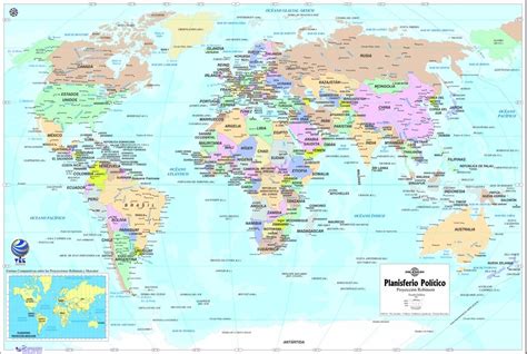 Planisferios Mapa Mundi Políticos Físicos Temáticos 120000