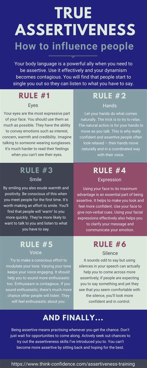 How To Be More Assertive 6 Key Rules Click Infographic To Learn The Best Ways To Get People To