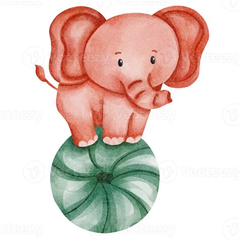 Watercolor Elephant Clip Art 23322373 Png