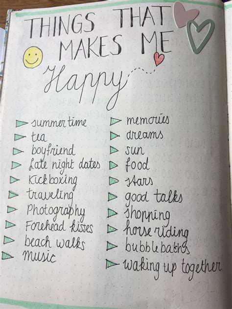 I Think A Lot About What Makes Me Happy Bullet Journal Mood Tracker