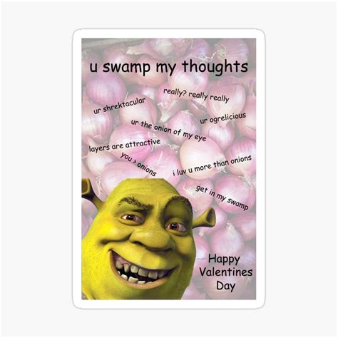 Shrek Valentines Day Cards Printable Cards